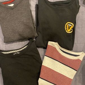 BUNDLE** long sleeve boys 8/M